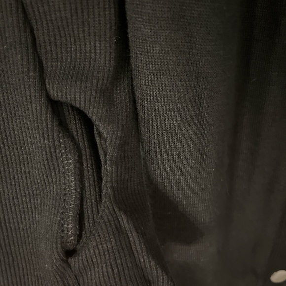 NWT long black button up cardigan size small - Picture 3 of 4